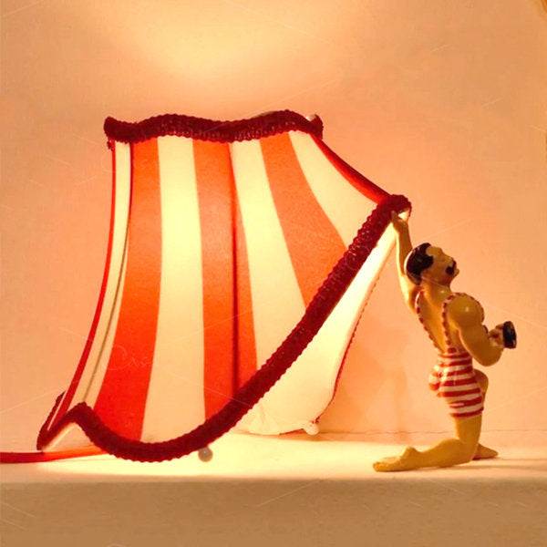 Vintage Circus Strongman Lamp