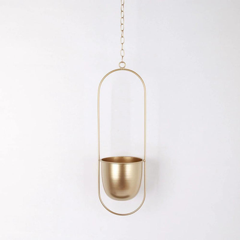 Halo Metal Hanging Planter