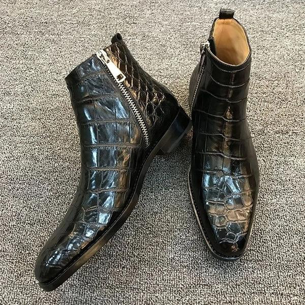 Men's Retro Low Heel Chelsea Boots