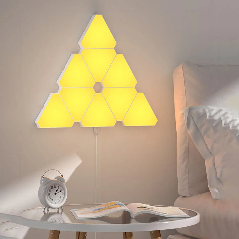 LED Triangular Quantum Lamp | Triangle Wall Light