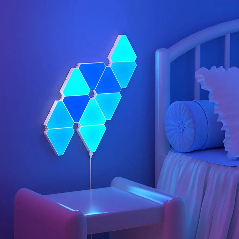 LED Triangular Quantum Lamp | Triangle Wall Light