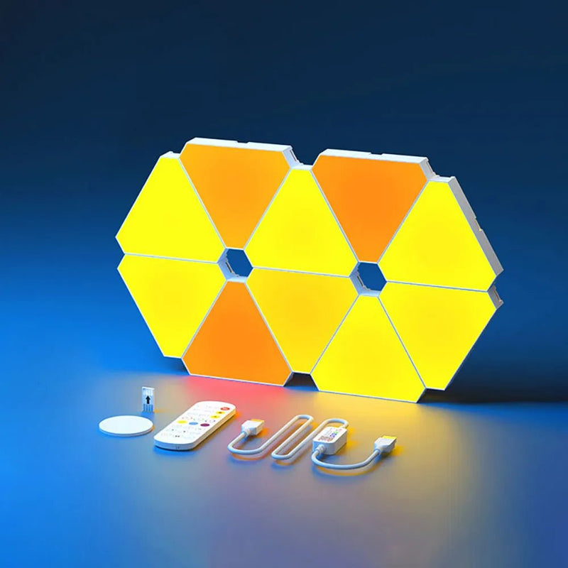 LED Triangular Quantum Lamp | Triangle Wall Light