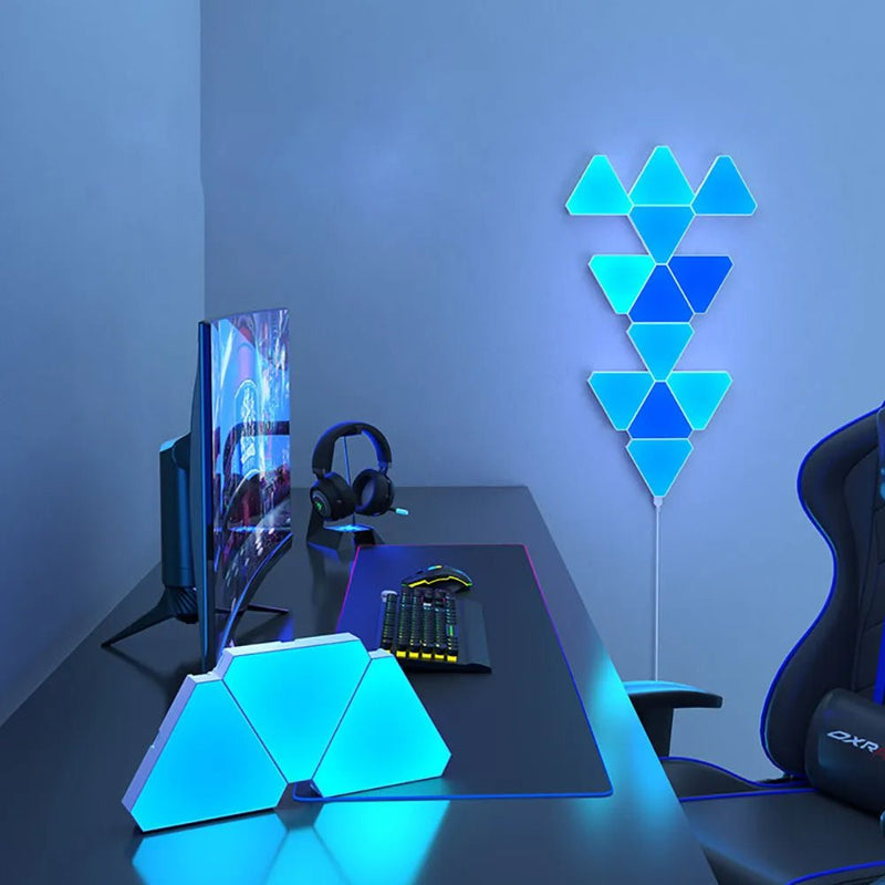 LED Triangular Quantum Lamp | Triangle Wall Light