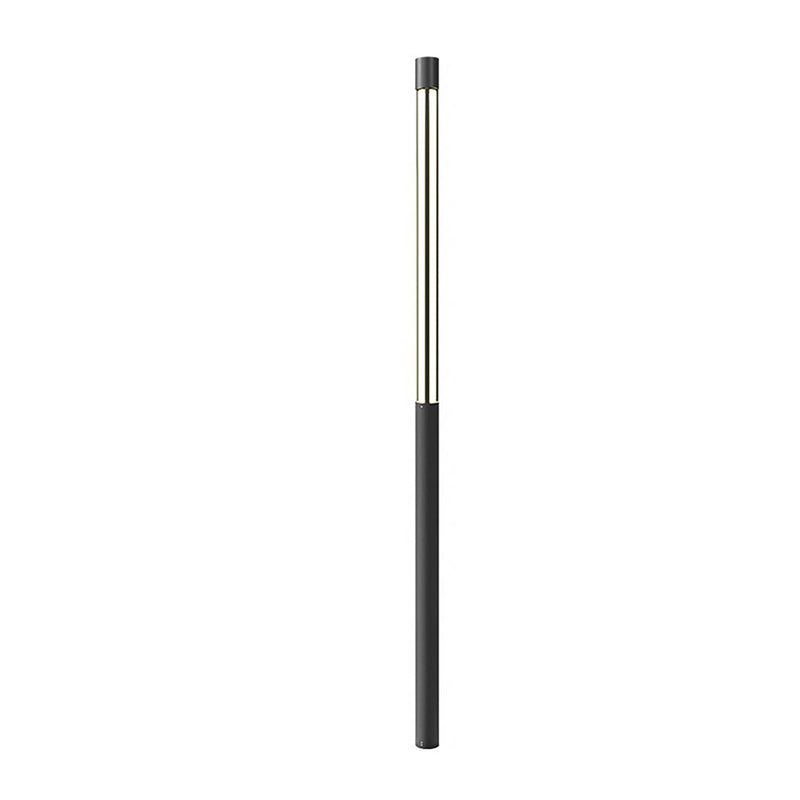 Cylinder Shaped Black Modern Outdoor Post LED Post Light