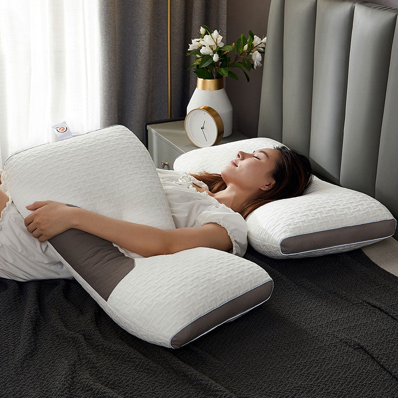 Hybrid Neck Support Pillow for Back and Side Sleepers