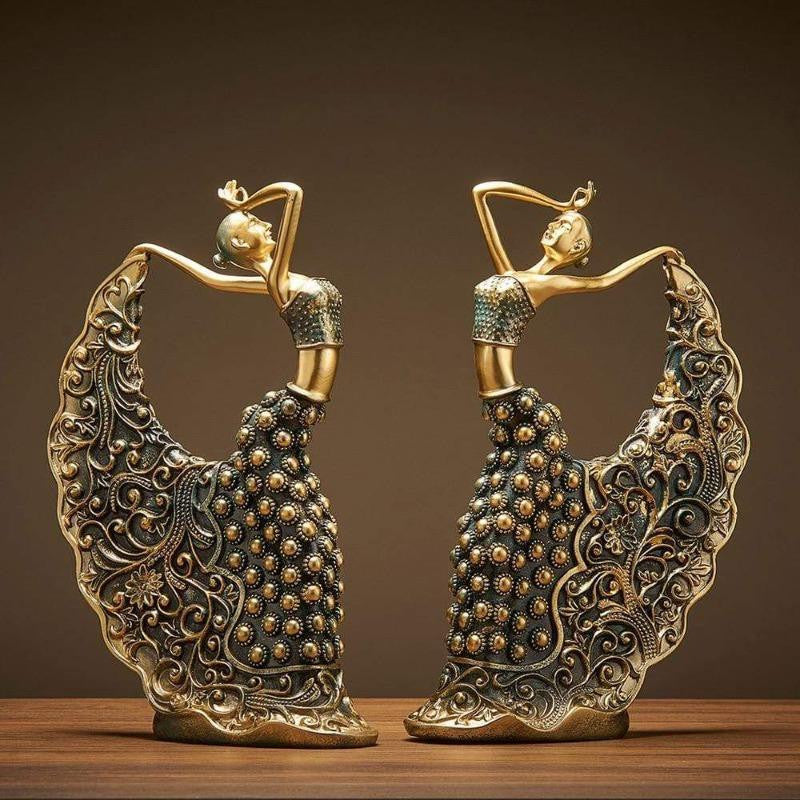 Peacock Dancer Figurines