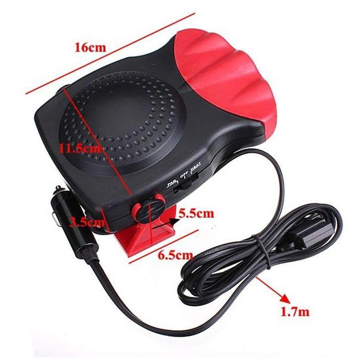 Portable Auto Car Heater Cooler Fan - 12 Volt Defroster Heater