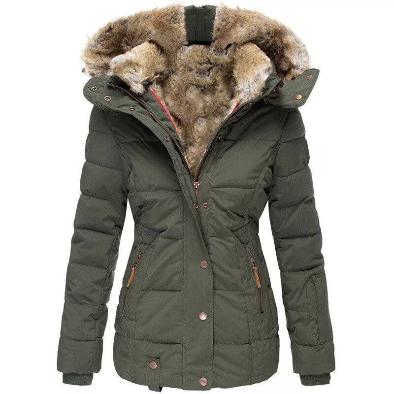 Women's Thickened Hooded Winter Jacket