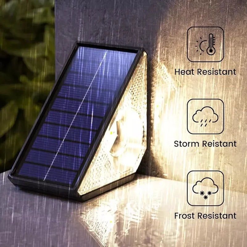 Solar Step Lights Waterproof LED Warm White & RGB (6-Pack)