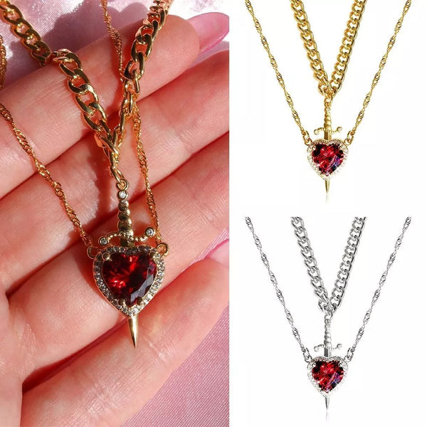 Women's Crystal Pendant Necklace Fashion Clavicle Chain