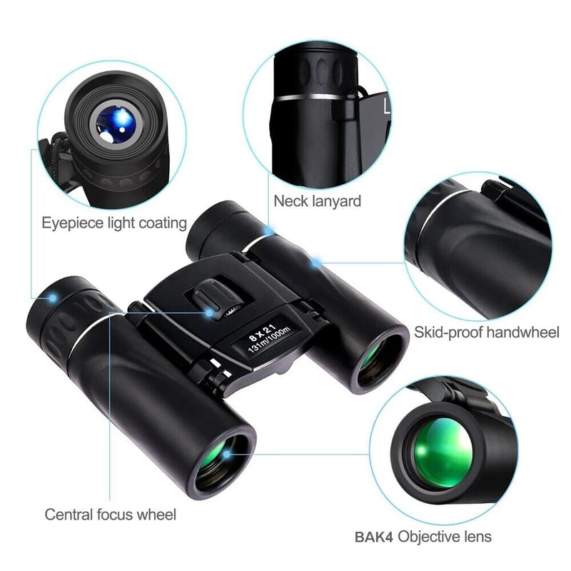 8x21 Kompakt-Zoom-Fernglas 1000m