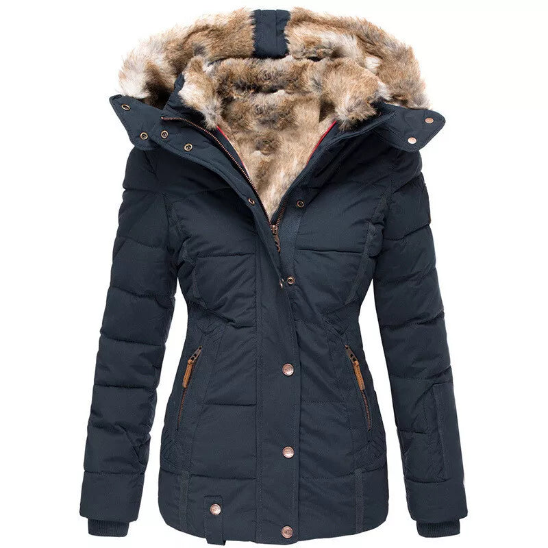 Women's Thickened Hooded Winter Jacket