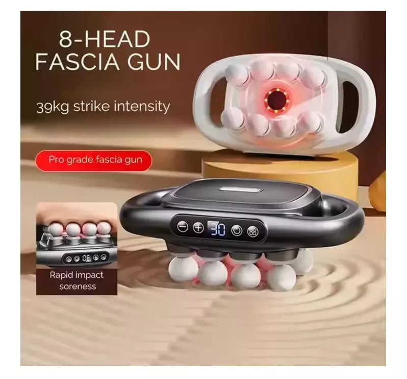 16-Drive 8-Head Deep Tissue Massage Gun Set