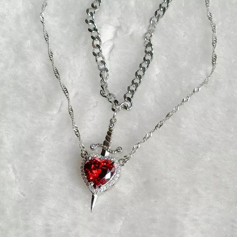 Women's Crystal Pendant Necklace Fashion Clavicle Chain