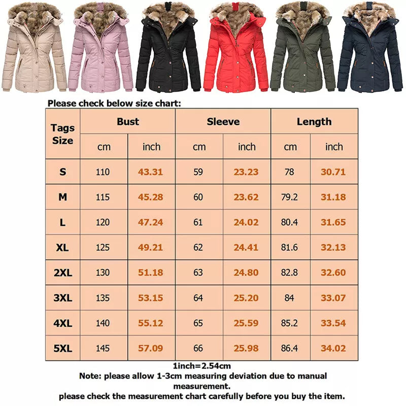 Women's Thickened Hooded Winter Jacket