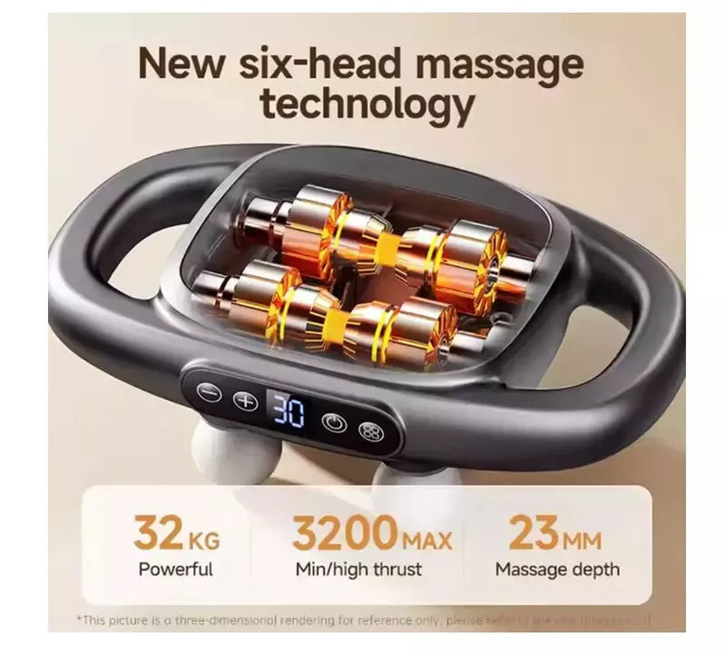 16-Drive 8-Head Deep Tissue Massage Gun Set