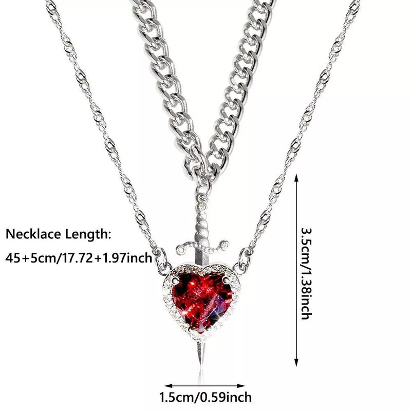 Women's Crystal Pendant Necklace Fashion Clavicle Chain