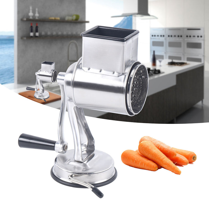 Multifunctional Stainless Steel Rotary Cheese Grater Hand Drum Slicer Crank Vegetable Chopper