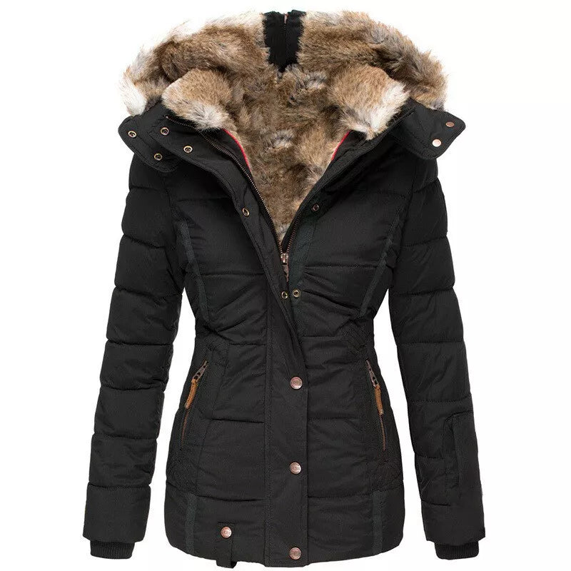 Women's Thickened Hooded Winter Jacket