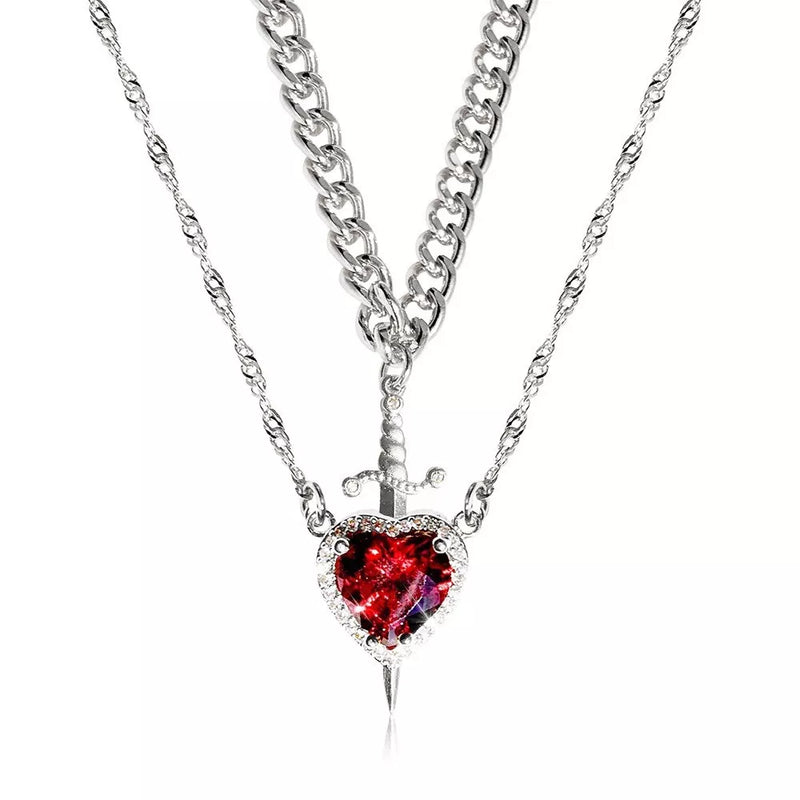 Women's Crystal Pendant Necklace Fashion Clavicle Chain