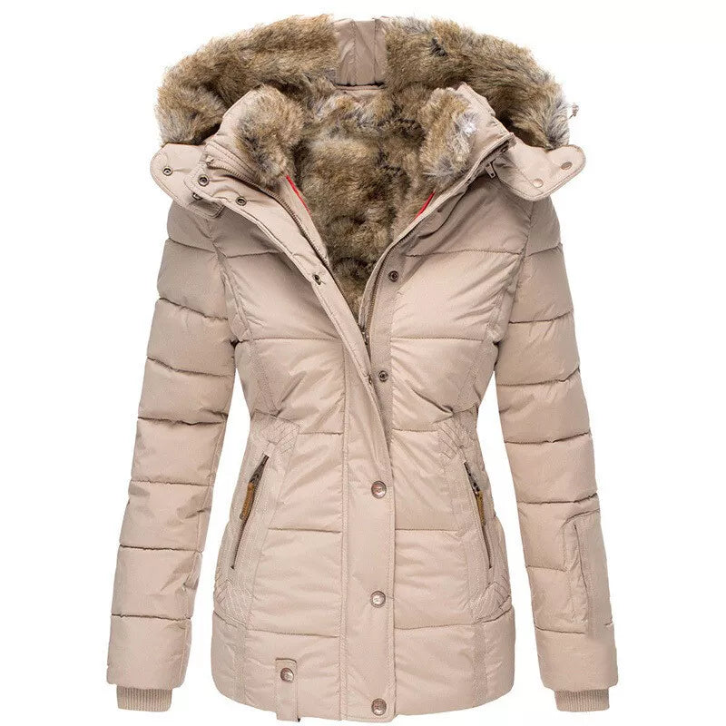 Women's Thickened Hooded Winter Jacket