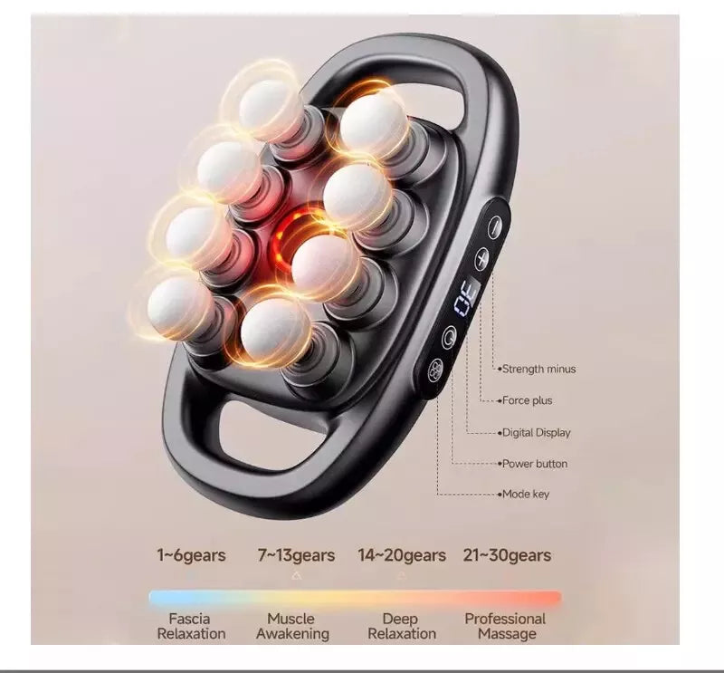 16-Drive 8-Head Deep Tissue Massage Gun Set