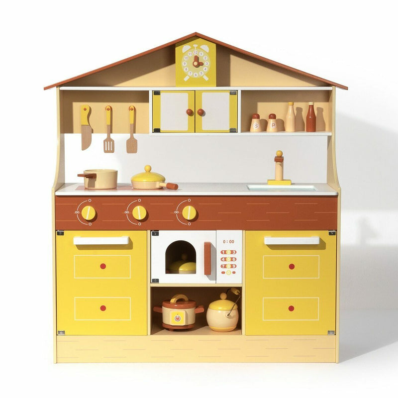 Kinder-Küchenset aus Holz zum Rollenspiel