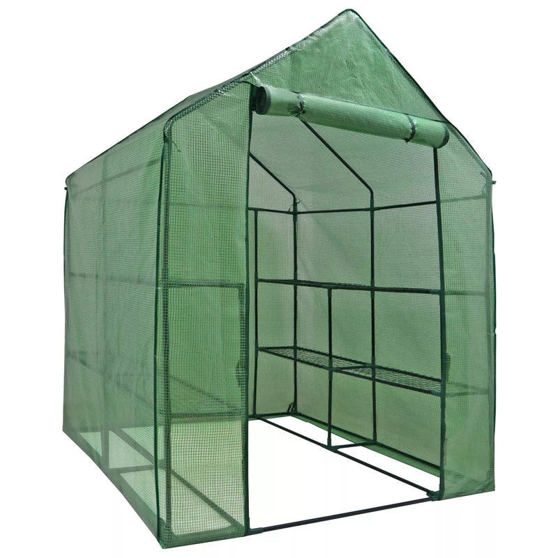Walk-In Portable Greenhouse with 8 Shelves for Gardening