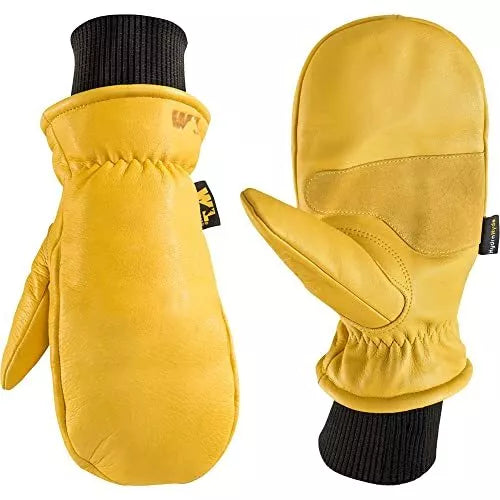 Unisex Heated Leather Chopper Mittens