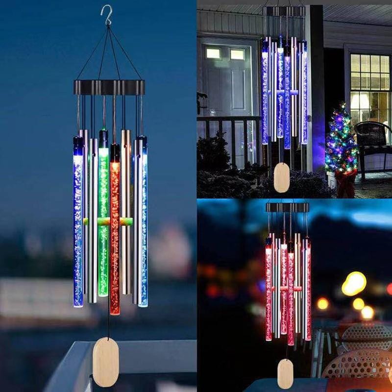 Solar Powered LED Windchimes | Waterproof Wind Chimes