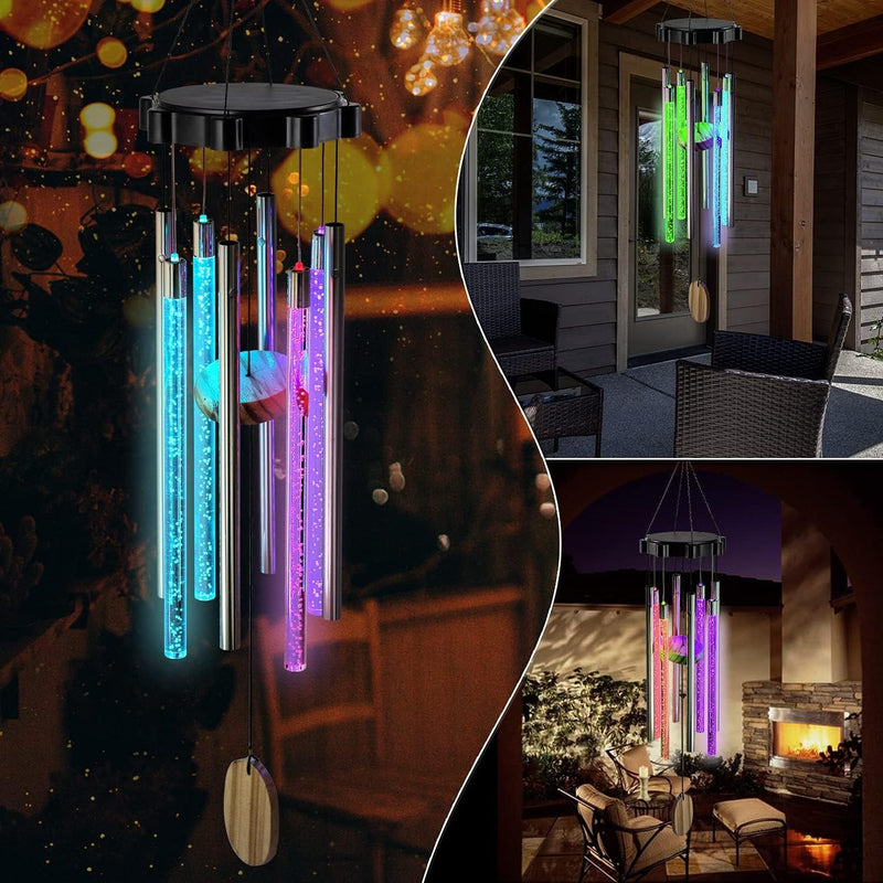 Solar Powered LED Windchimes | Waterproof Wind Chimes