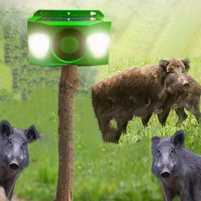 Solar Beast Repellent Warning Lights with Loud Alarm