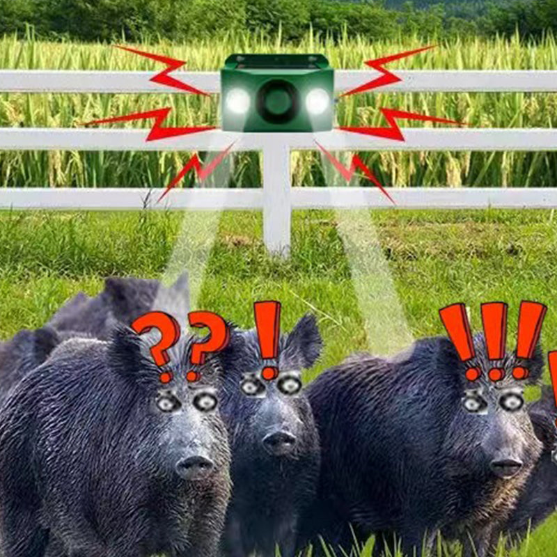 Solar Beast Repellent Warning Lights with Loud Alarm