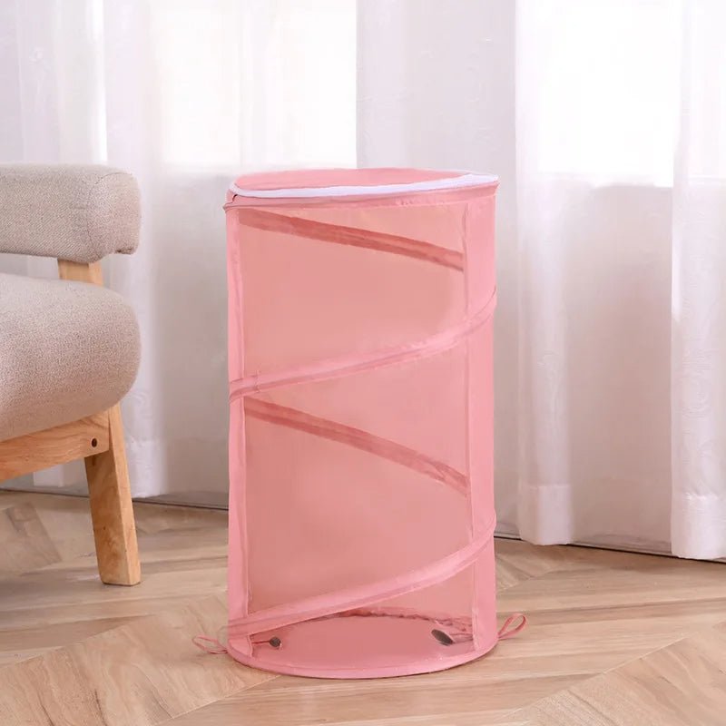 Transparent Cylindrical Toy Storage Bag – Dustproof Display Bucket for Dolls & Toys