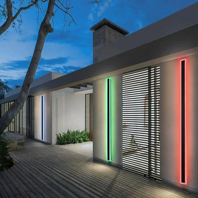 RGB Linear Minimalist Outdoor Wall Lamp