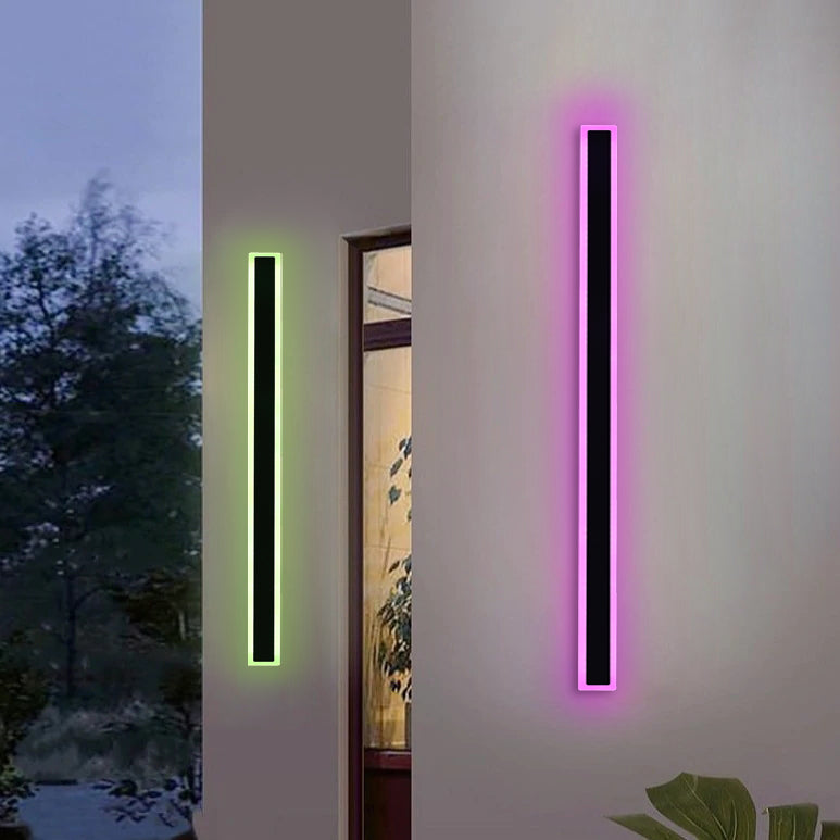 RGB Linear Minimalist Outdoor Wall Lamp