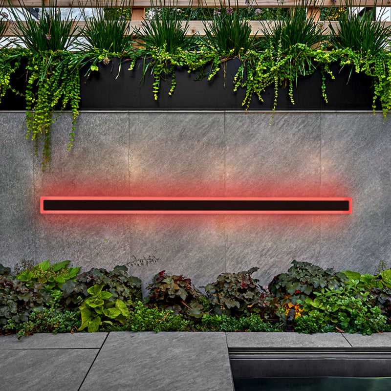 RGB Linear Minimalist Outdoor Wall Lamp