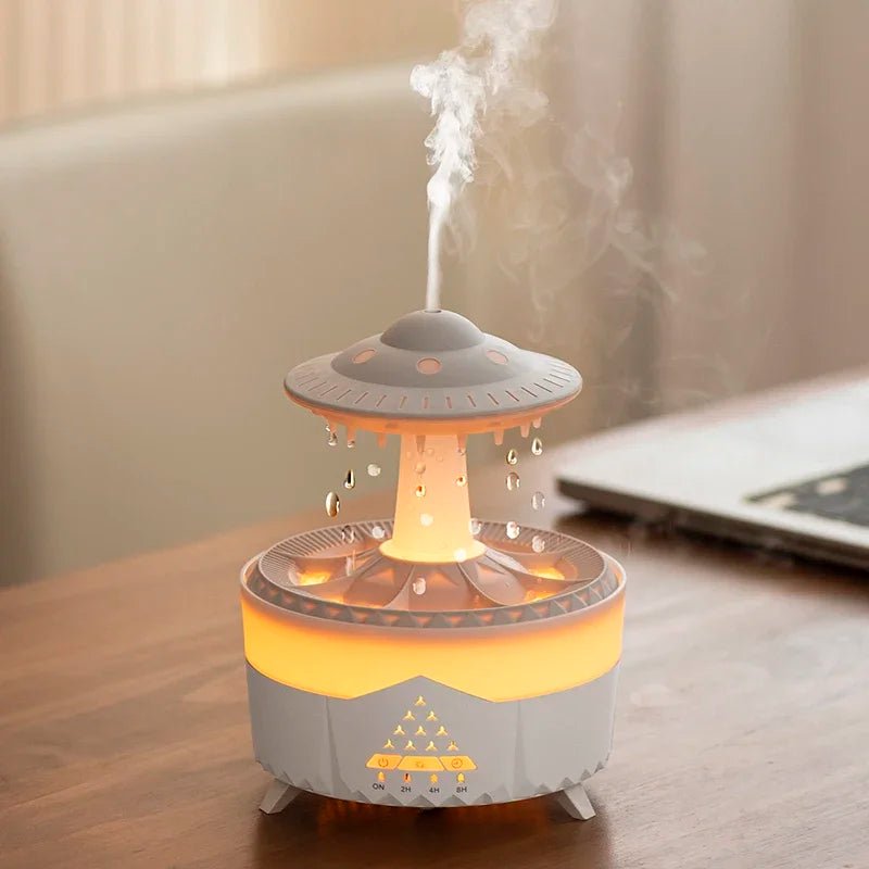 UFO Raindrop Humidifier Smart Air Purifier & Essential Oil Diffuser