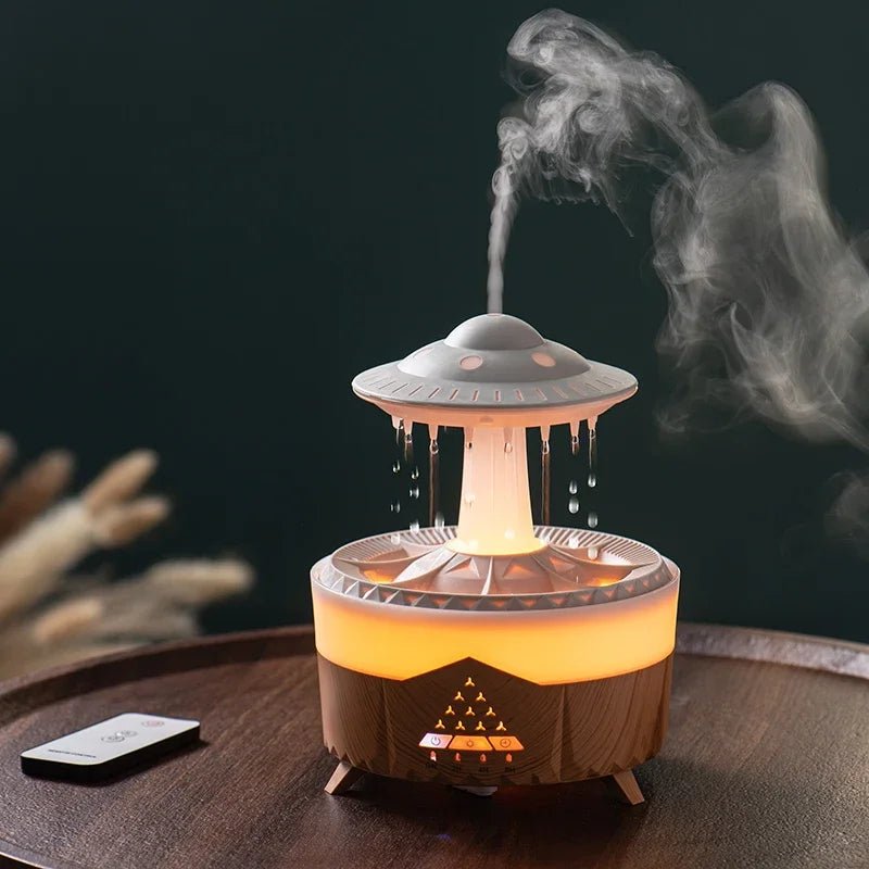 UFO Raindrop Humidifier Smart Air Purifier & Essential Oil Diffuser