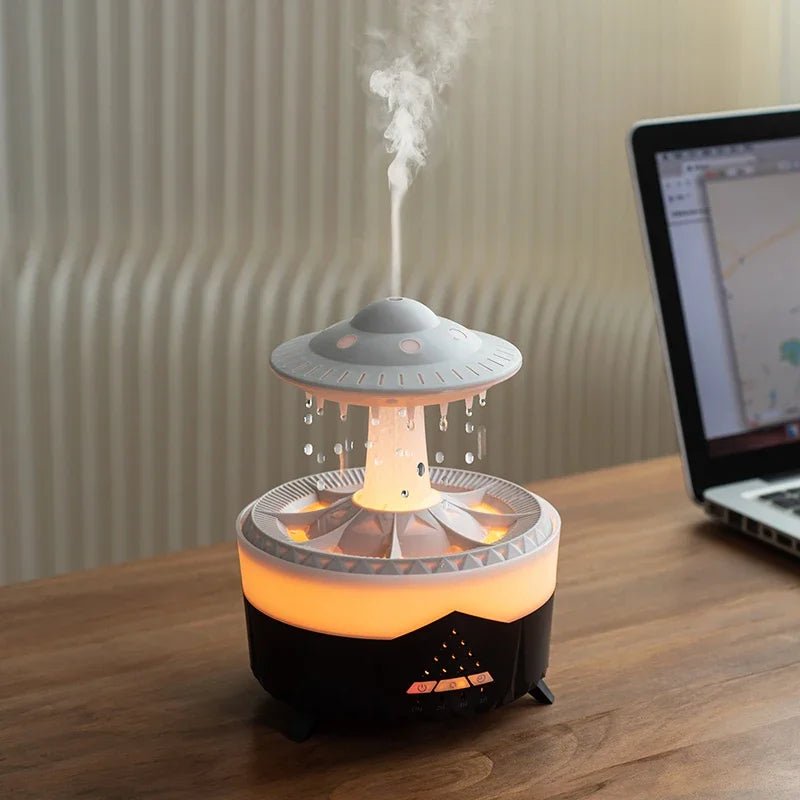 UFO Raindrop Humidifier Smart Air Purifier & Essential Oil Diffuser