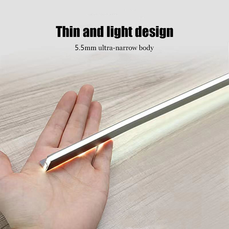 Ultra-Thin Aluminum LED Cabinet Light Bar – Sleek & Hidden Under-Shelf Lighting Kit