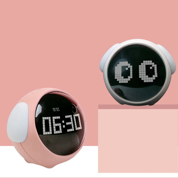 Voice-Controlled Night Light Alarm Clock with Thermometer