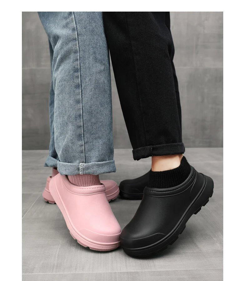 Winter Waterproof Non-Slip Shoes with Fur Lining