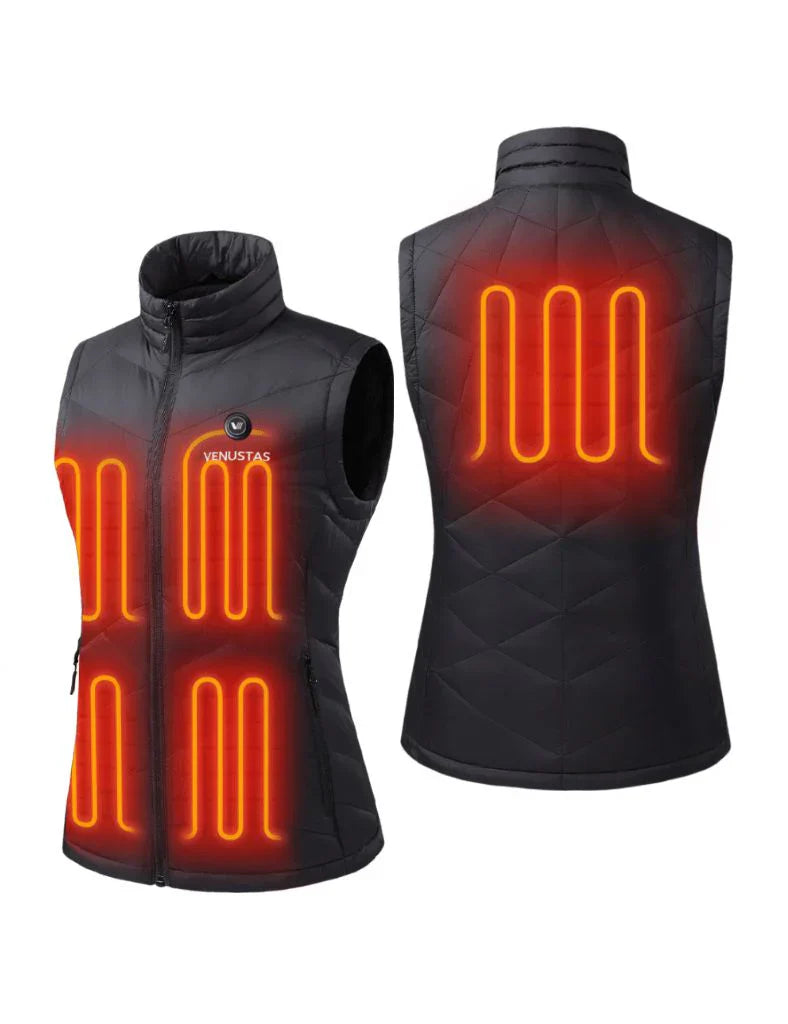 Women's Heated Down Vest with 7.4V Heating Pockets