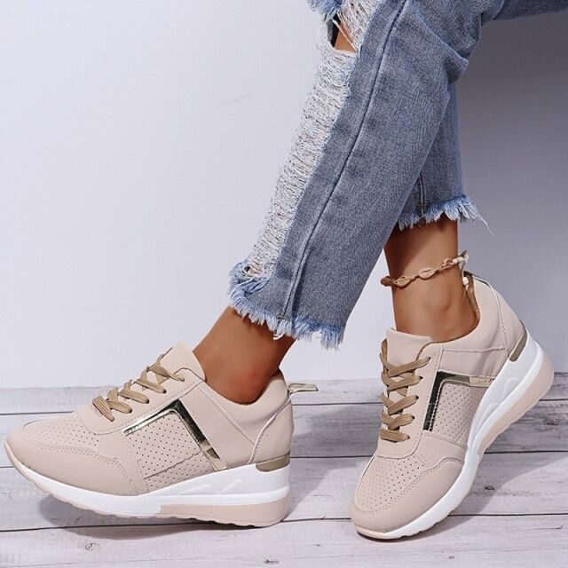 Dana Orthopädische Schnür-Keilsneaker für Damen