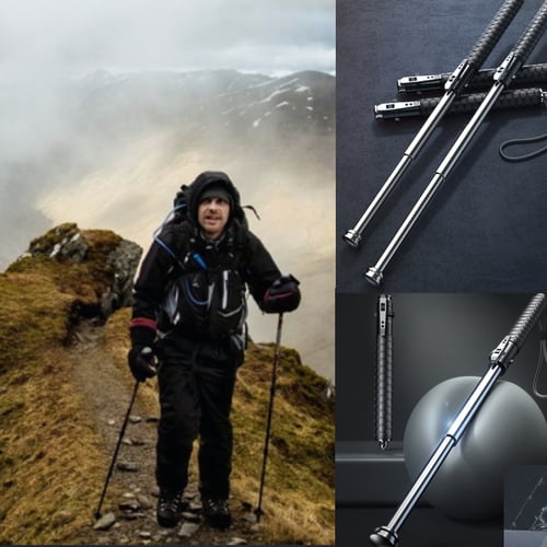 Premium Automatic Retractable Hiking Stick