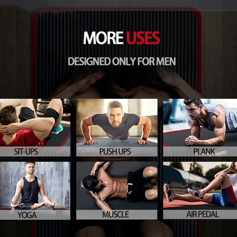 Yoga-Trainingsmatte | Dicke, rutschfeste Pilates-Fitnessmatte