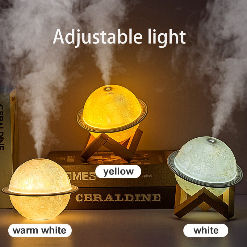 Planet Essential Oil Diffuser LED Lamp