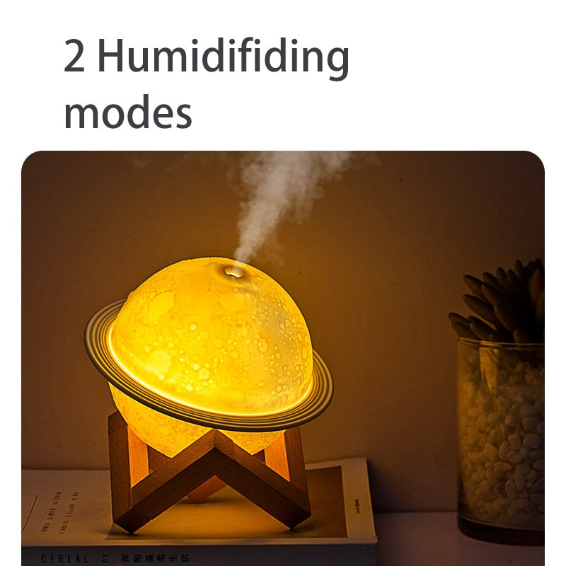 Planet Essential Oil Diffuser LED Lamp