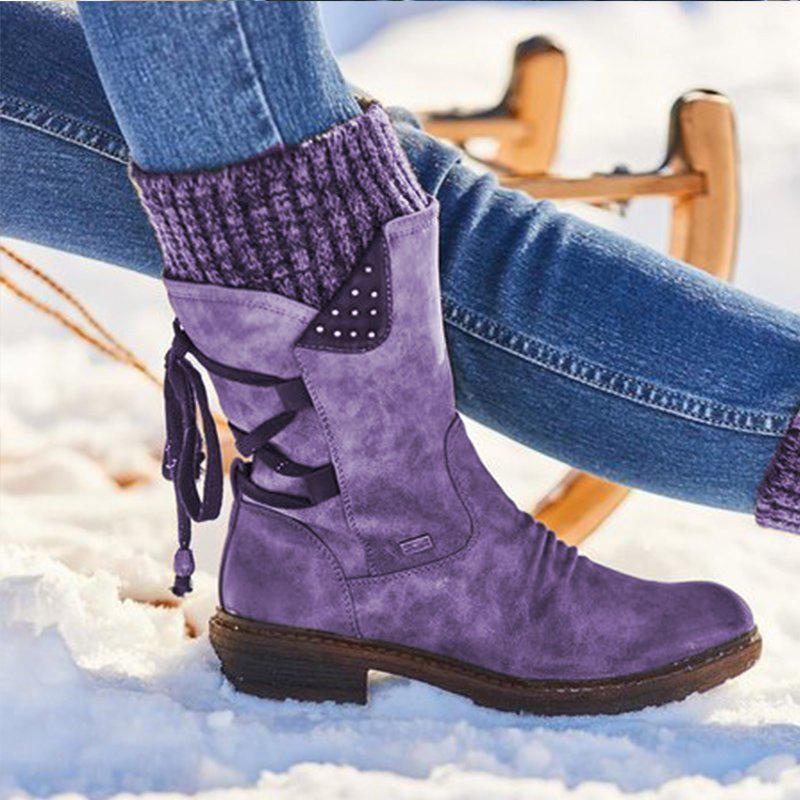 Damen-Winterstiefel mit Schnürung und warmer Rückseite | Die besten Schneestiefel